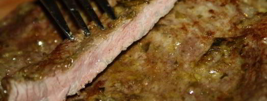 мраморная говядина в соусе песто на решетке на мангале. Шаг 7