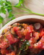 Мясо с баклажанами по-турецки