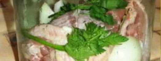 мясо в банке в собственном соку. Шаг 3