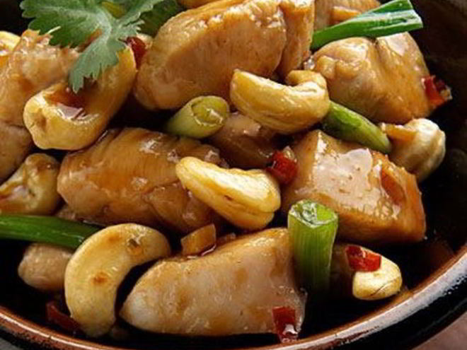 Рецепт острой курицы с орехами кешью