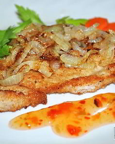 Отбивные с карамелизованным луком