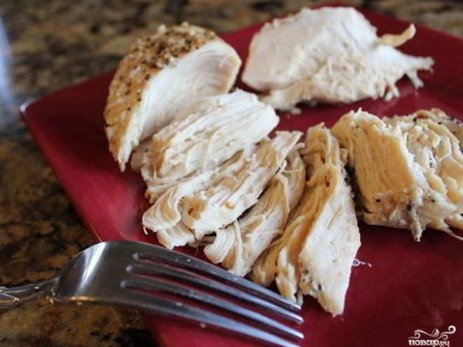 Рецепт отварной куриной грудки