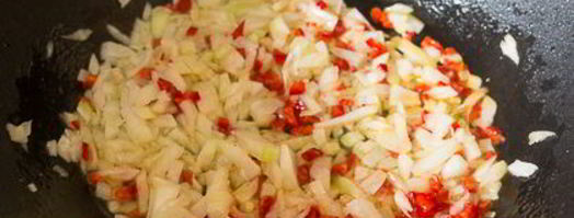 рубленая курица с грибами и рисом. Шаг 8