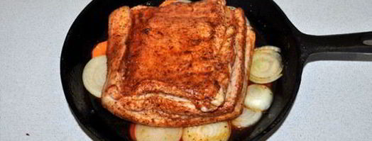 свиная грудинка, запеченная с пивом. Шаг 4