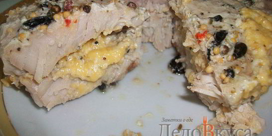 Свиная корейка на кости запечённая в фольге