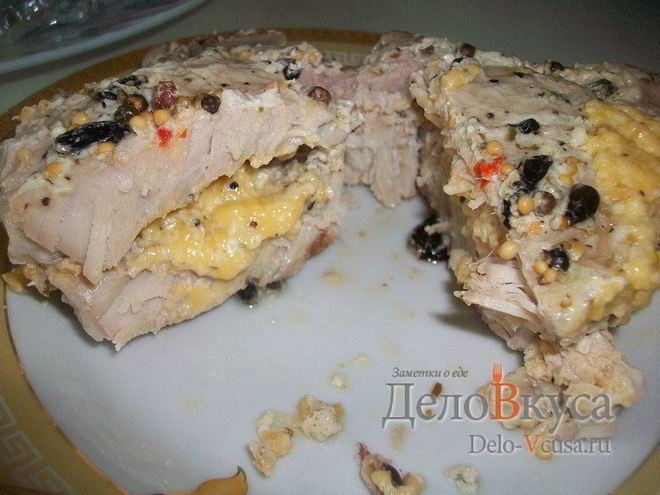 Рецепт свиной корейки на кости запечённая в фольге