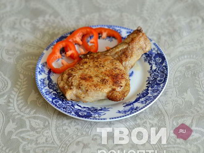 Рецепт свинины на косточке