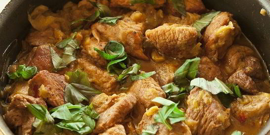 Свинина с базиликом