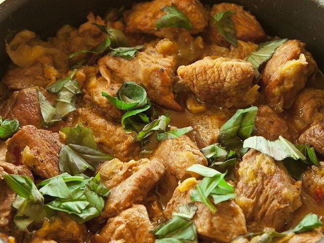 Рецепт свинины с базиликом