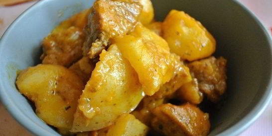 Свинина с картошкой в пакете в духовке