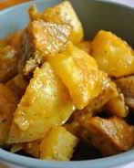 Свинина с картошкой в пакете в духовке