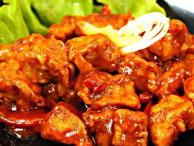 Рецепт свинины, тушеной с болгарским перцем