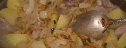 свинина, тушеная с картошкой. Шаг 7