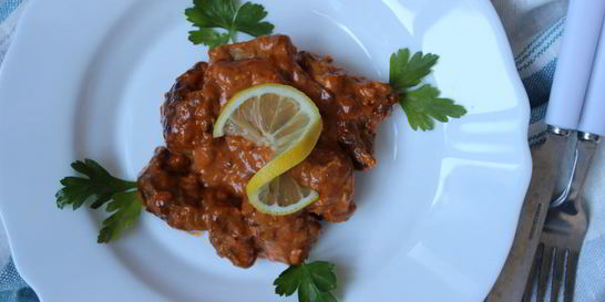 Свинина в пикантном соусе