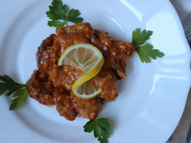 Рецепт свинины в пикантном соусе