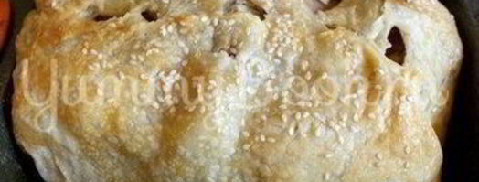 свинина запеченная в слоеном тесте. Шаг 5