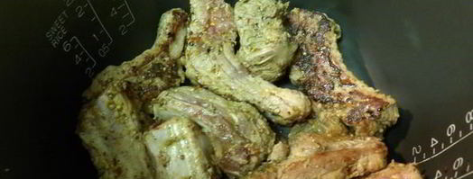 свиные ребрышки, тушеные в мультиварке. Шаг 3