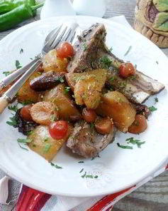 Цимес с бараниной и сухофруктами