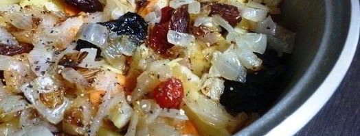 цимес с бараниной и сухофруктами. Шаг 6