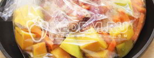 запеченные ребрышки с тыквой. Шаг 6