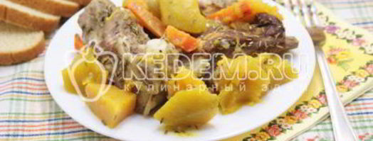 запеченные ребрышки с тыквой. Шаг 7