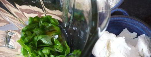 ньокки с базиликом под соусом из грецкого ореха. Шаг 2