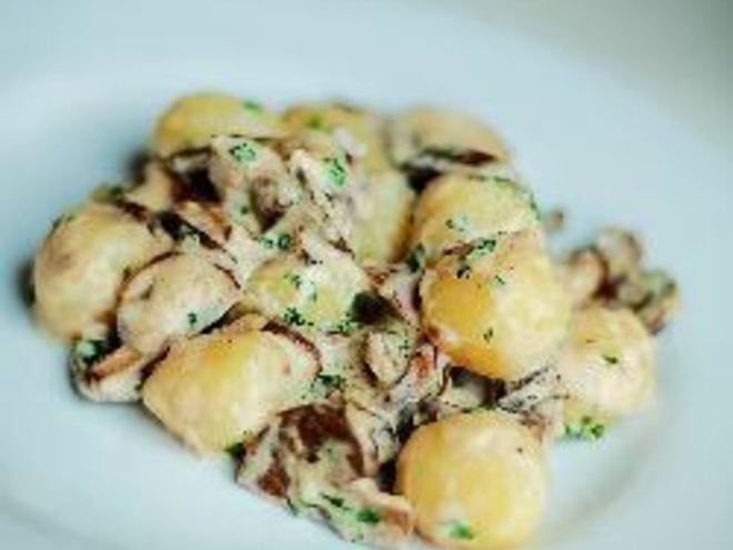 Рецепт ньокков с грибами в сливочном соусе