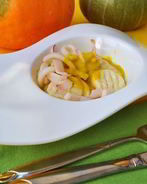 Ньокки с кальмарами в тыквенном соусе