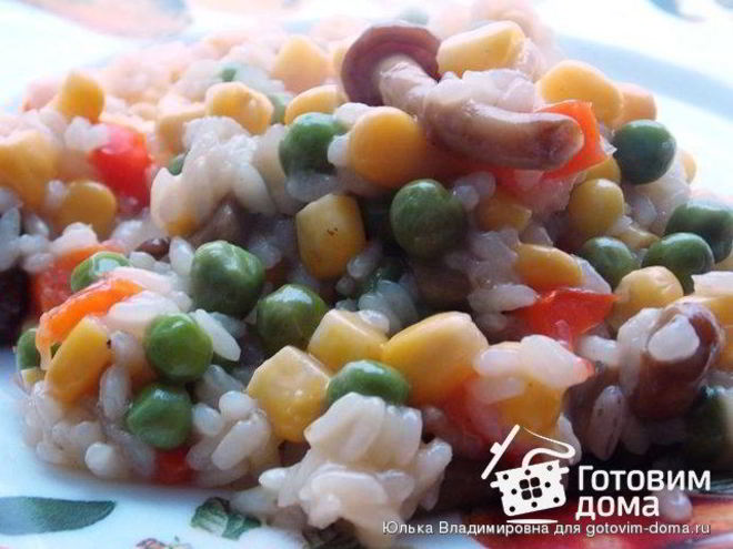 Рецепт овощей с рисом