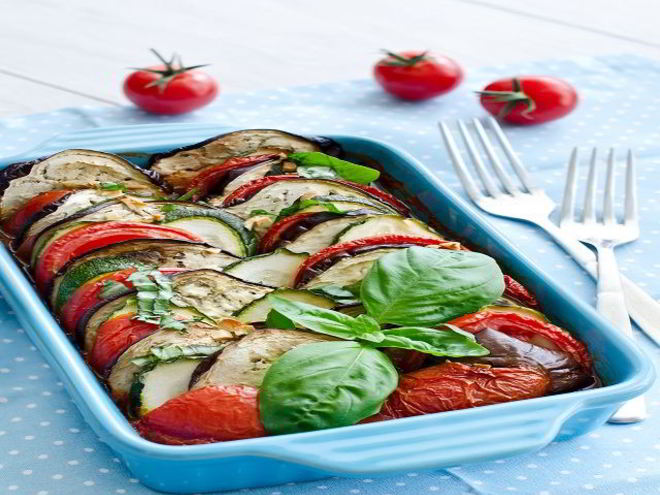 Рецепт баклажанов и кабачки с сыром запеченные в духовке