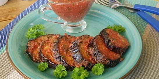 Баклажаны под соусом