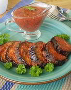 Баклажаны под соусом