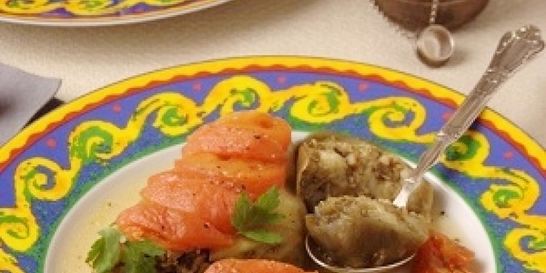 Баклажаны с чесночной начинкой