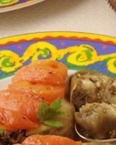 Баклажаны с чесночной начинкой