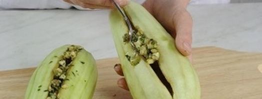 баклажаны с чесночной начинкой. Шаг 3