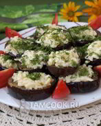 Баклажаны с сыром и чесноком