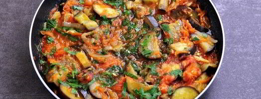 баклажаны тушеные с помидорами и чесноком. Шаг 8