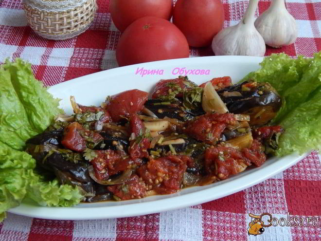 Рецепт баклажанов в томате