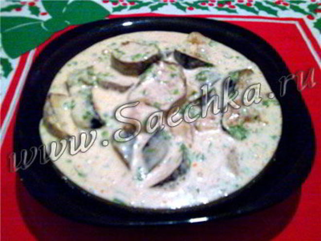 Рецепт баклажанов, жаренных в баже