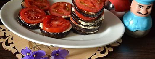 баклажаны жареные с чесноком и помидорами. Шаг 13