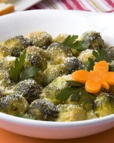 Брюссельская капуста в сливках