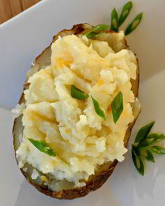 Фаршированная картошка с сыром