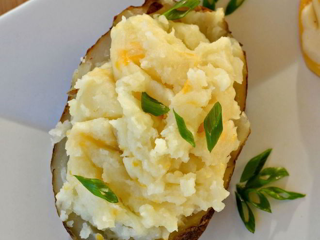 Рецепт фаршированной картошки с сыром