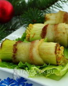 Фаршированный лук-порей