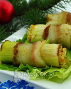 Фаршированный лук-порей