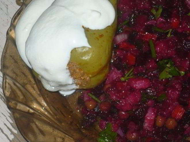 Рецепт фаршированного перчика с куриным фаршем