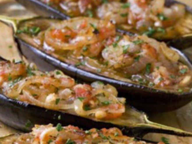 Рецепт фаршированных баклажанов по-гречески