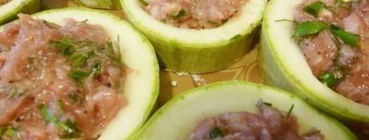 фаршированные кабачки в хрустящей корочке. Шаг 2