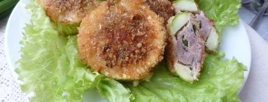 фаршированные кабачки в хрустящей корочке. Шаг 4