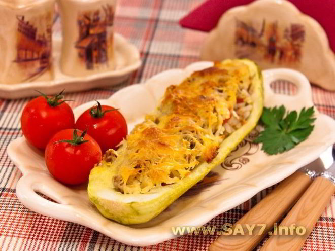 Рецепт фаршированных кабачков